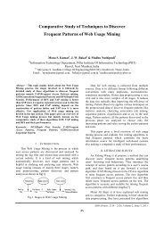 Comparative Study of Techniques to Discover Frequent ... - IRD India