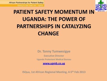 Dr. Tonny Tumwesigye - ISQua