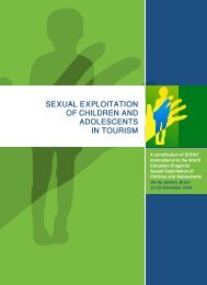 sexual exploitation of children and adolescents in tourism - CHIS