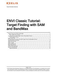 ENVI Classic Target Finding With SAM and BandMax - Exelis Visual ...