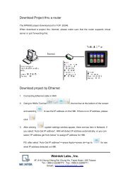 Weintek Labs., Inc. Download Project thru a router Download project ...