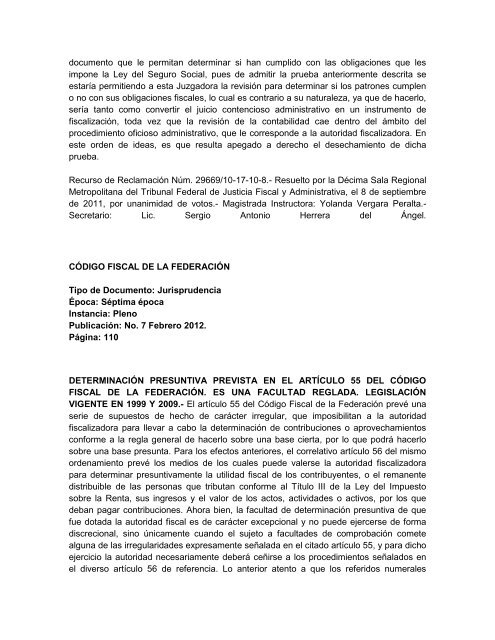 CÓDIGO FISCAL DE LA FEDERACIÓN Tipo de Documento: Tesis ...