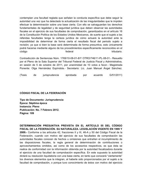 CÓDIGO FISCAL DE LA FEDERACIÓN Tipo de Documento: Tesis ...