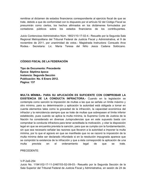 CÓDIGO FISCAL DE LA FEDERACIÓN Tipo de Documento: Tesis ...