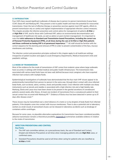 The Management of Viral Haemorrhagic Fevers in Ireland - Health ...