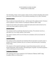 OUTSTANDING ALUMNI AWARD NOMINATION GUIDELINES The ...