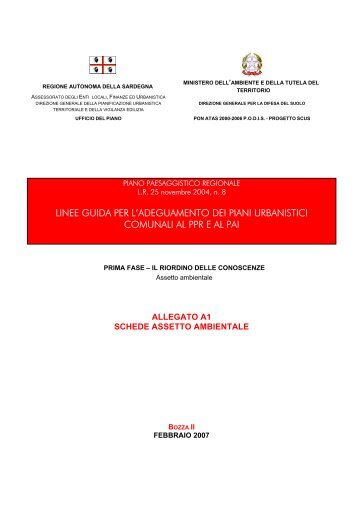 linee guida per l'adeguamento dei piani urbanistici comunali al ppr ...