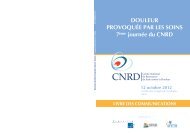 Douleur provoquÃ©e par les soins : 7Ã¨me journÃ©e du CNRD