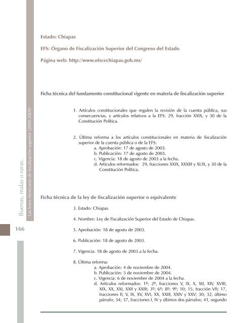 Buenas, malas o raras. Las leyes mexicanas de fiscalización superior