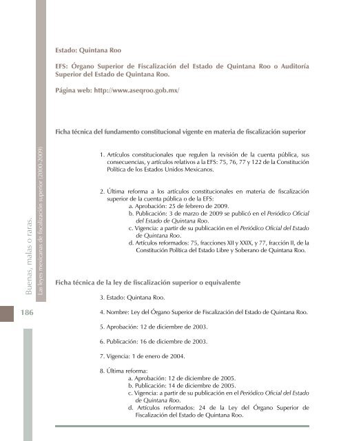 Buenas, malas o raras. Las leyes mexicanas de fiscalización superior