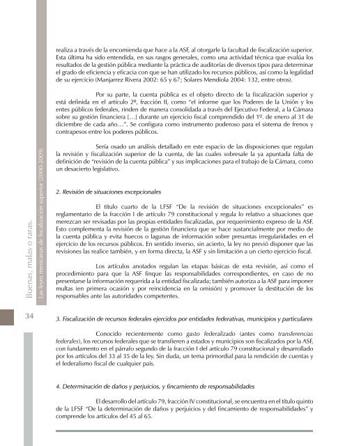 Buenas, malas o raras. Las leyes mexicanas de fiscalización superior