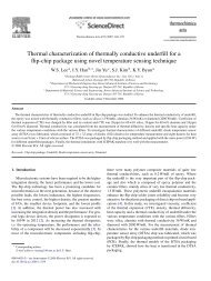 Thermal characterization of thermally conductive underfill for ... - KAIST