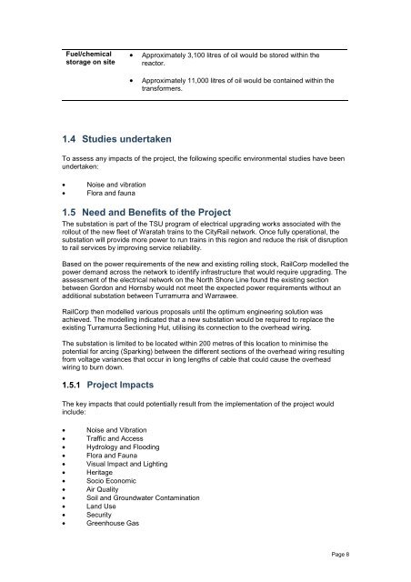 Warrawee Substation - Submissions Report - Transport for NSW ...