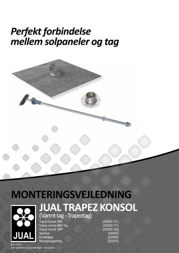 Monteringsvejledning jUAl trApez konsol - f.building-supply.dk