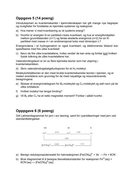 Kjemi OL Norsk finale