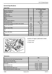 General Specifications Location of engine code/serial ... - Ford Scorpio