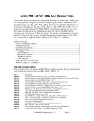 Adobe PDF Library SDK 6.1.1 Release Notes. - Datalogics