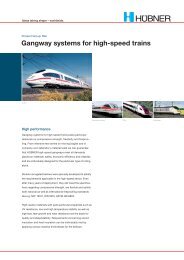 Gangway systems for high-speed trains