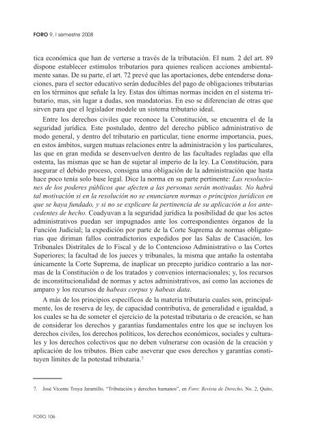 Control de las leyes tributarias y los efectos de su declaración de ...