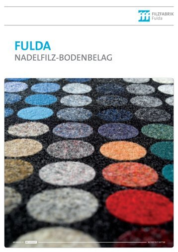 Broschüre Nadelfilz-Bodenbelag - Filzfabrik Fulda GmbH