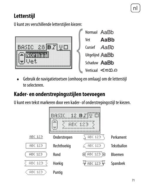 Handleiding - DYMO