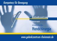 Unsere Standorte - im Gelenkzentrum Rhein-Main