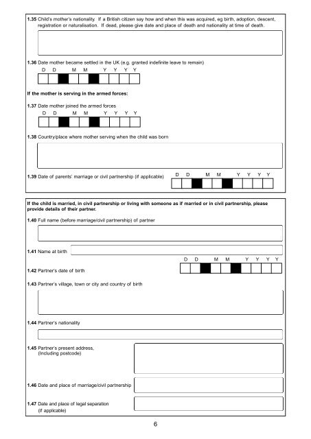 Form MN1 - UK Border Agency - the Home Office