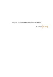 Relatório de Gestão da Fundação Casa de Rui Barbosa - 2003