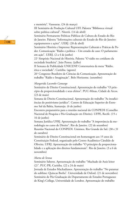 Relatório de Gestão da Fundação Casa de Rui Barbosa - 2003