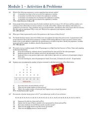 Module 1 â Activities & Problems - Project Maths