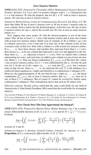 PROBLEMS AND SOLUTIONS