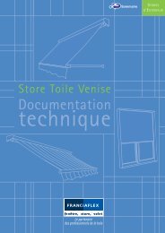 Store Ã  projection Venise Franciaflex - Conseils sur les stores