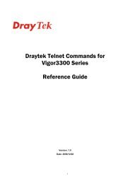 Draytek Telnet Commands for Vigor3300 Series Reference Guide