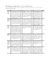 PLS 300 Paper Grading Criteria â Part 1 and Final Version - Gvsu