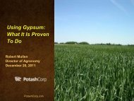 Using Gypsum: What It Is Proven To Do - Indiana CCA Program