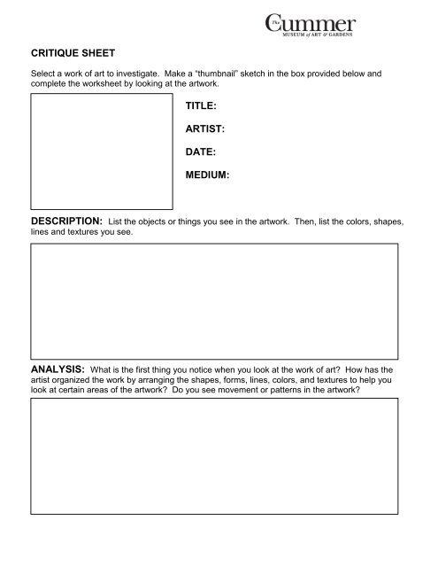 art-critique-worksheet