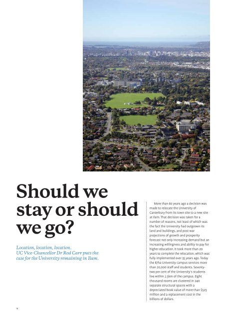 Chronicle - Communications - University of Canterbury