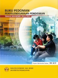 Buku Pedoman Fakultas Ekonomi & Bisnis - Universitas Padjadjaran