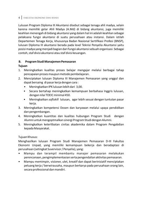 Buku Pedoman Fakultas Ekonomi & Bisnis - Universitas Padjadjaran