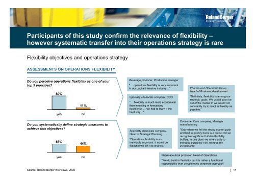 operations flexibility in process industries - Roland Berger Strategy ...