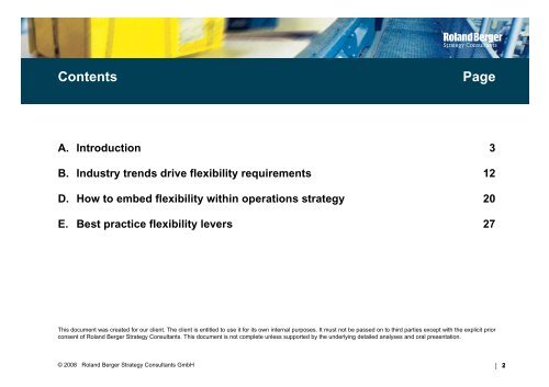 operations flexibility in process industries - Roland Berger Strategy ...