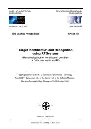 RTO-MP-SET-080 - NATO Science and Technology Organization