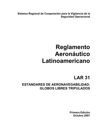 Reglamento AeronÃ¡utico Latinoamericano - ICAO