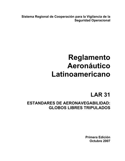 Reglamento AeronÃ¡utico Latinoamericano - ICAO