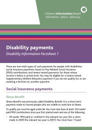 Disability payments - Inclusion Ireland