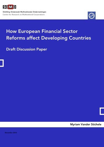 How European Financial Sector Reforms affect Developing Countries