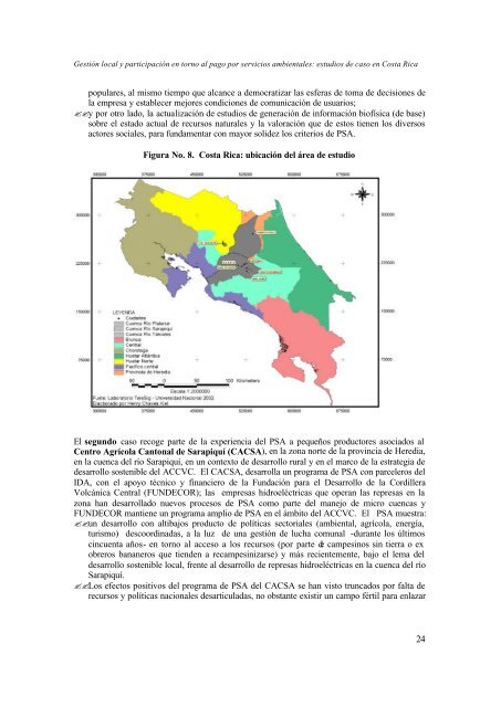 Estudios de caso en Costa Rica