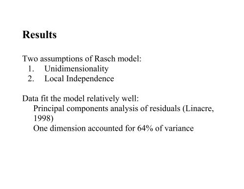 Job Analysis Rating Analysis via Item Response Theory - IPAC