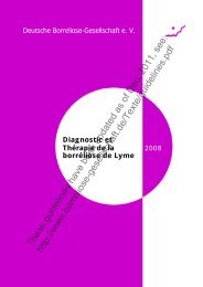 Diagnostic et Thérapie de la borréliose de Lyme - Deutsche ...