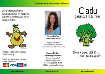gesund, fit & frei - Cadu - Carmen Duffner Ernährungsberaterin in ...